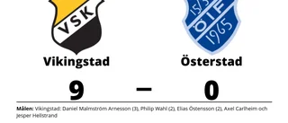 Bottennapp för Österstad borta mot Vikingstad