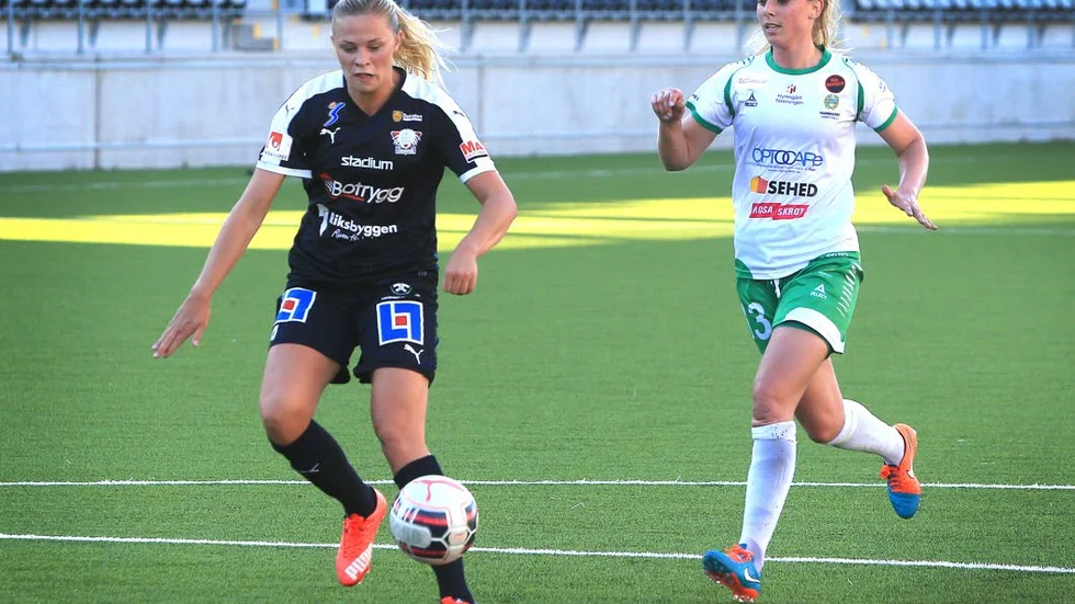 Målskytt. Fridolina Rolfö tog LFC vidare genom matchens enda mål.