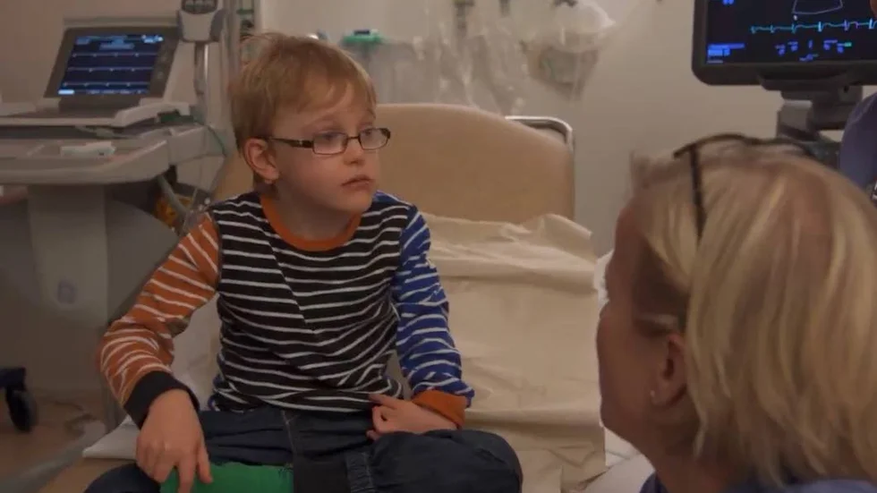 8-årige Edvin i "Rakt in i hjärtat".