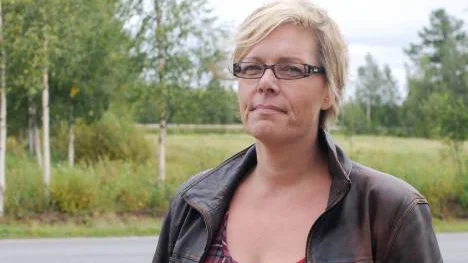 "Vakterna är kvar tills vidare, det är inte aktuellt att ta bort dem" , rektor Arja Martinviita. FOTO: Linda Danhall