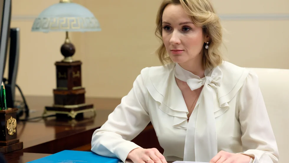 Maria Lvova-Belova är, tillsammans med Rysslands president Vladimir Putin, efterlyst av internationella brottmålsdomstolen för krigsbrott. Arkivbild.
