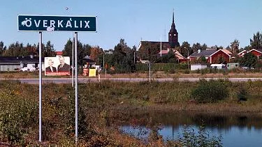 Vy över Överkalix samhälle Fotograf: Bosse Johansson
