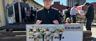 15-åring körde hem sin första prischeck