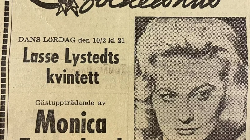 Folkets hus i Överklinten annonserade om spelningen med en av Sveriges hetaste artister år 1962.