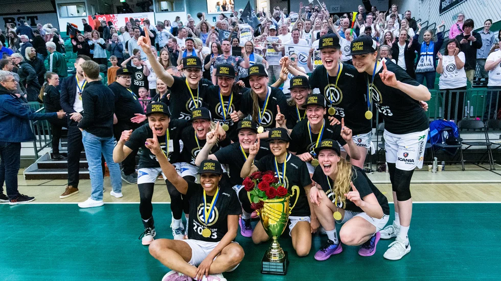 Luleå Baskets guldgäng.