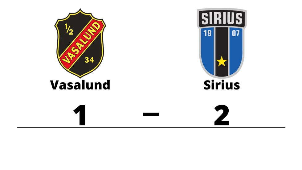 Vasalunds IF förlorade mot IK Sirius FK