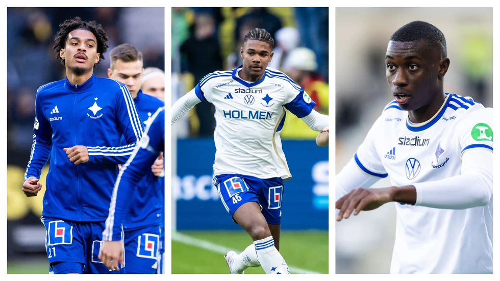 Jesper Ceesay, Emil Roback och Yahya Kalley trivs tillsammans både på och utanför planen.