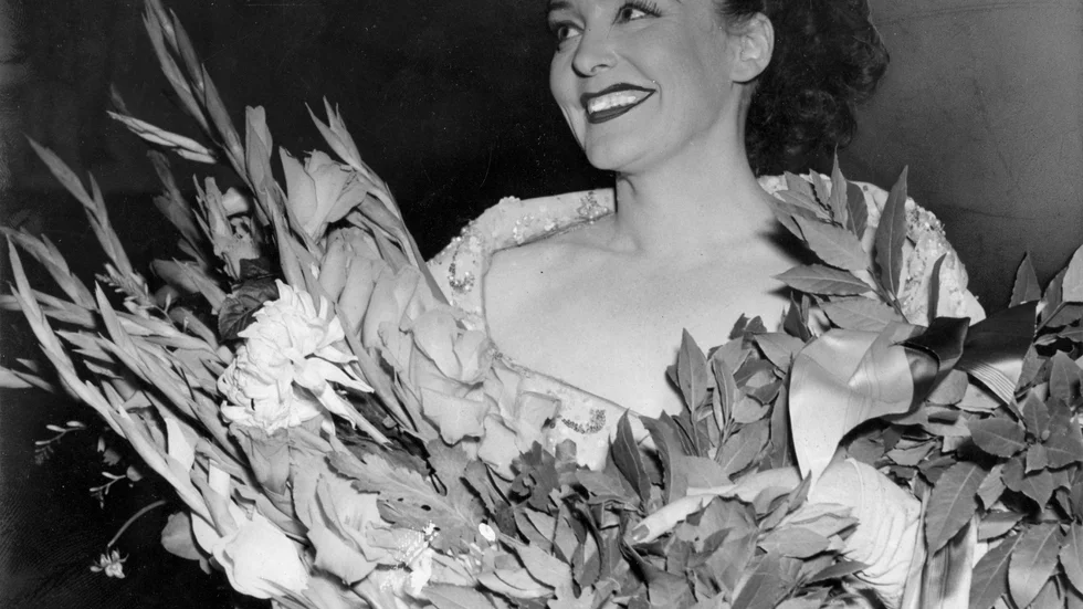 Zarah Leander som ung.