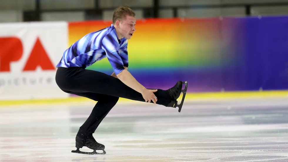 Nikolaj Majorov på tävling i Österrike i höstas.