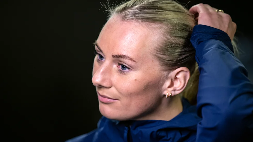 Stina Blackstenius spelade 90 minuter i Arsenals förlust. Arkivbild.