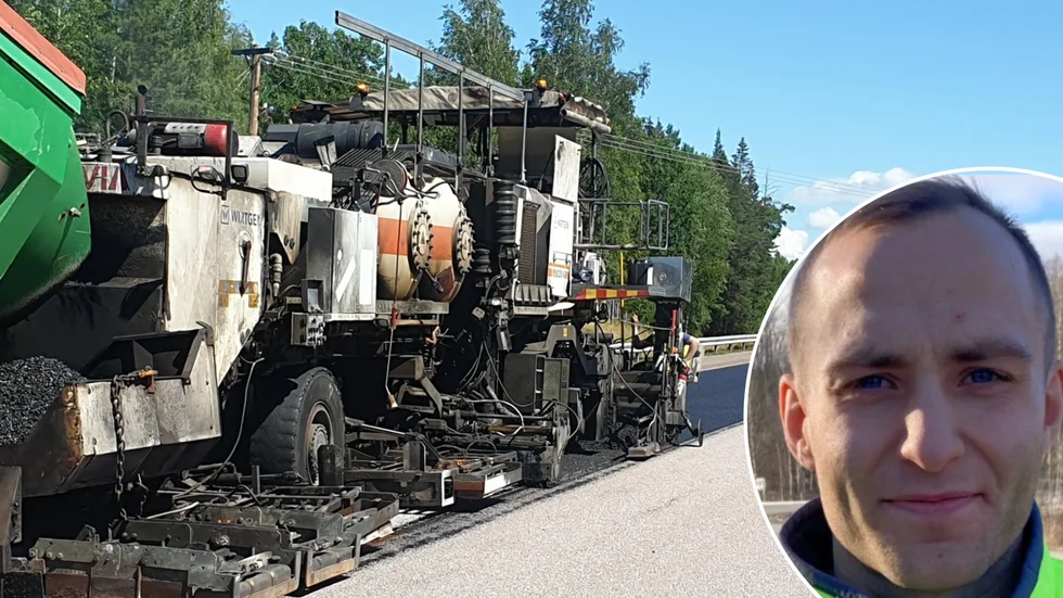 Nu har beläggningsarbetet börjat på delar av riksväg 55 mellan Strångsjö och Biltemarondellen (Arkivbilder).
