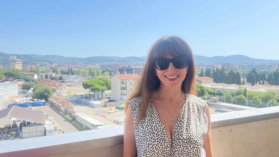 Ana Ledo är på semester med sin dotter i Italien.