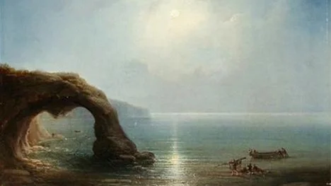 En målning från av den tyska konstnären Eduard Hildebrandt.