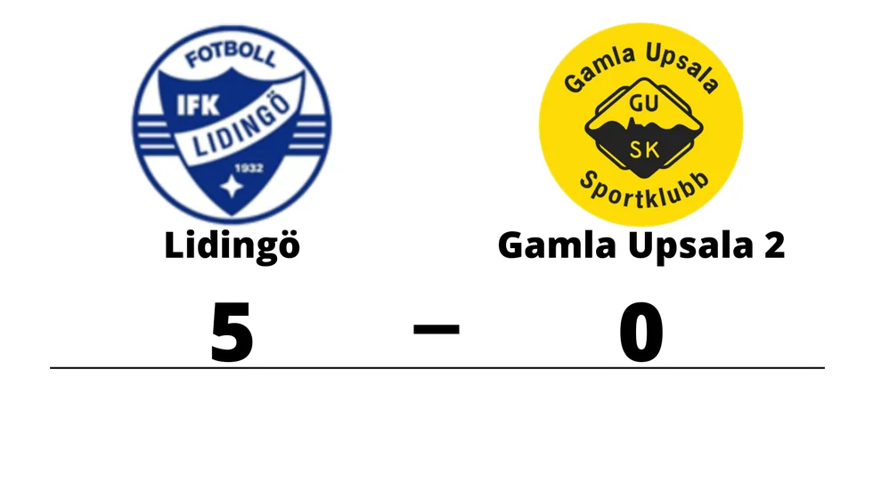 IFK Lidingö FK vann mot Gamla Upsala SK 2