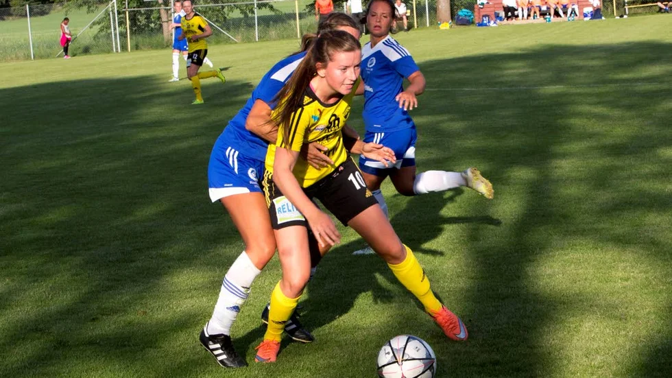 Målskytt. Tyra Kajgård gjorde 2-1-målet mot Ljusdal.