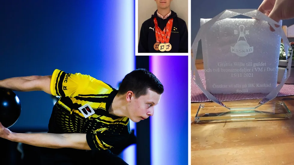 William Svensson firades i Vilbergshallen där Kaskad bland annat överlämnade en plakett.