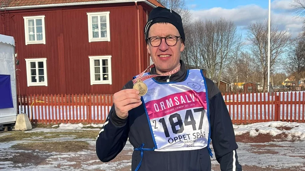 Johan Bennäs var sliten men glad efter målgången i Mora.
