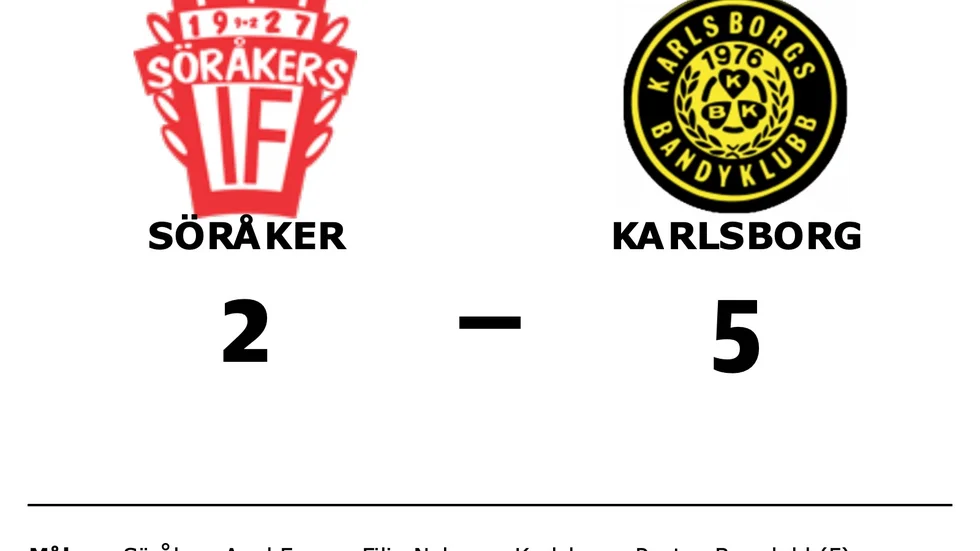 Söråkers IF förlorade mot Karlsborgs BK