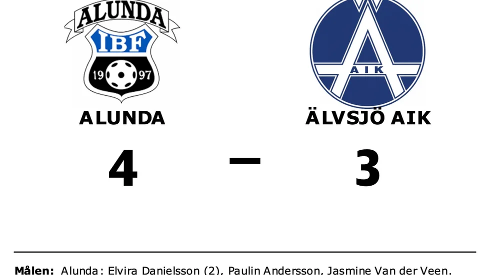 Alunda IBF vann mot Älvsjö AIK IBF