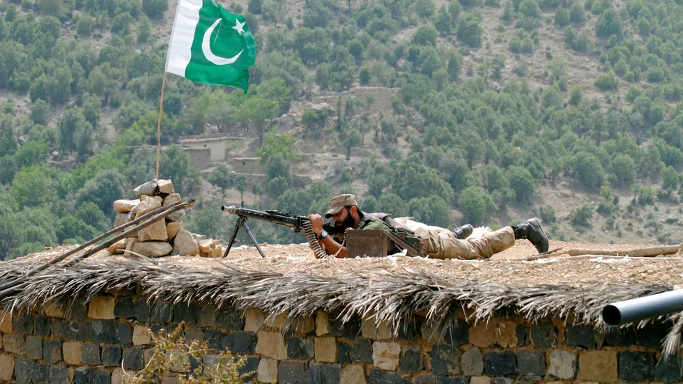 Pakistansk militär i Khurram. Arkivbild.