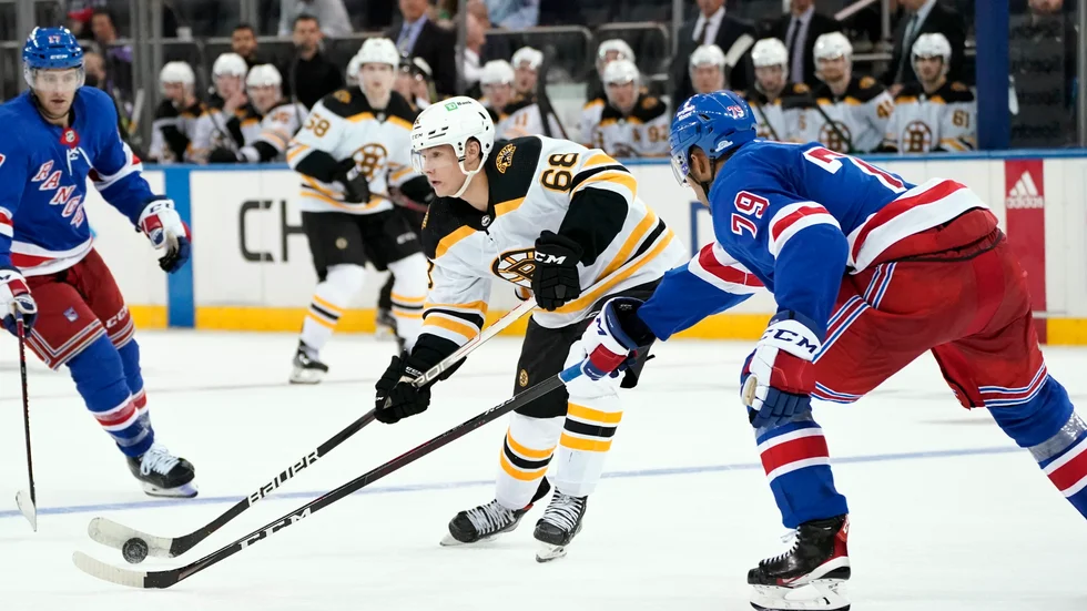Fabian Lysell, i Boston Bruins, är en av nyckelspelarna i Juniorkronorna. Nu är han på bättringsvägen efter att ha varit sjuk under JVM. Arkivbild.