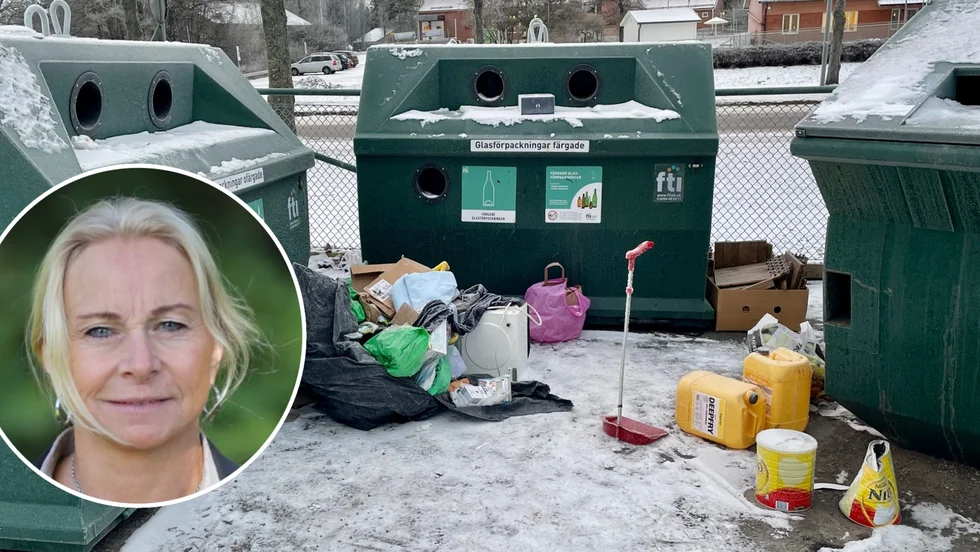 Kerstin Wärn, FTI säger att det är ovanligt att hitta kadaver vid återvinningsstationer. 