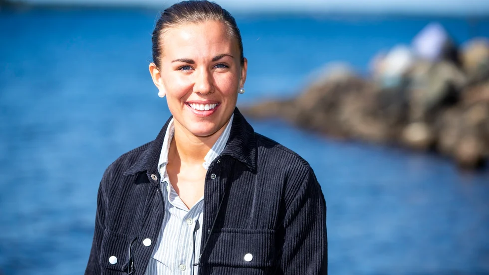 Anna Kjellbin lirade nio år i Linköping och två år i HV71 innan flytten till Luleå inför den här säsongen. "Jag var lite orolig för mörkret och kylan här uppe, men hittills jag klarat mig bra med lite vitamintillskott och annat. Jag trivs väldigt bra", säger hon och skrattar. (Arkivbild)