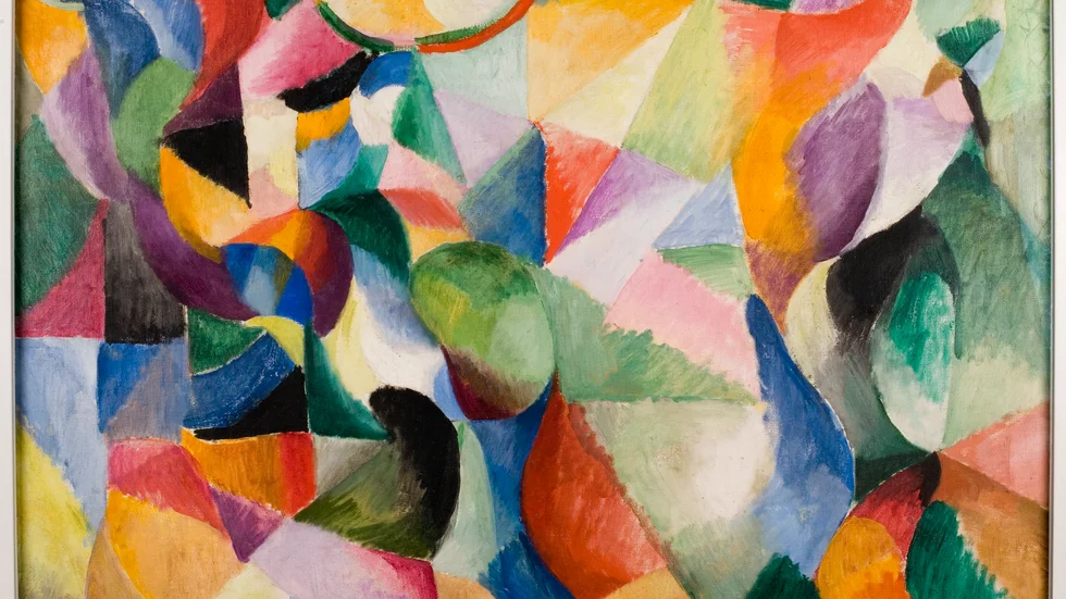 "Balbullier" av Sonia Delaunay som just nu ställs ut på Louisiana i Danmark.