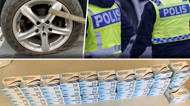 Advokaterna ifrågasatte varför poliser intresserade sig för en bil som fått punktering. När bilen genomsöktes hittades  narkotika.
