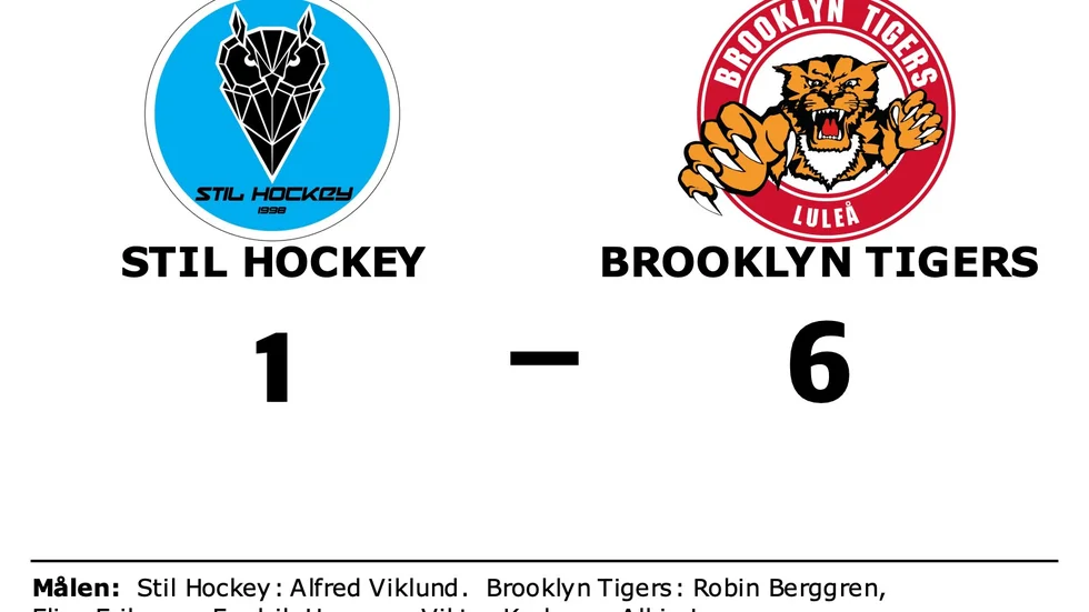 Stil Hockey förlorade mot Brooklyn Tigers HF