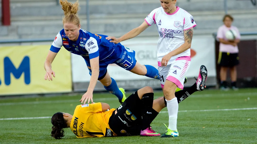 Blir utlandsproffs. Sara Nordin har ett förflutet i Sunnanå. Nu är hon klar för Fiorentina. Foto: Tage Olsin.