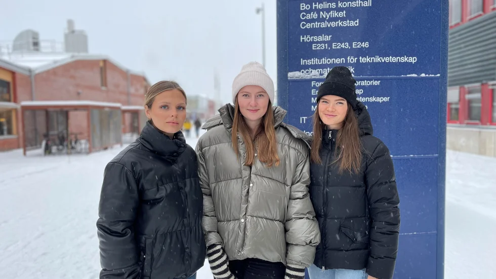 Vendela Sandström, Klara Vesterberg och Hanna Edberg  tröttnade på att tjejer känner sig otrygga på väg hem i mörkret, nu utvecklar de en app de hoppas ska kunna bli verklighet. 