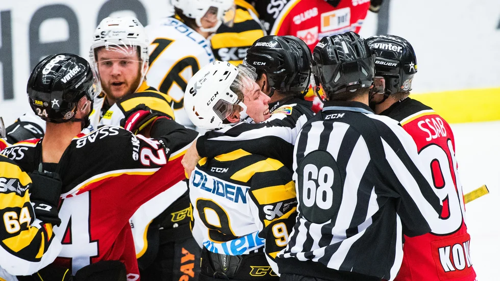 Grinigt. Det var inte ofta, men ibland hettade det till. Foto: SIMON ELIASSON.