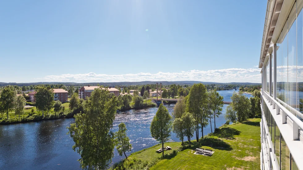 Utsikten från lägenheten på Aldergatan 1. Foto: Ola Westerberg