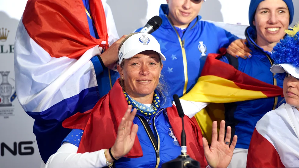 Suzann Pettersen avgjorde Solheim Cup 2019. Vid nästa möte med USA leder norskan Europa som kapten. Arkivbild.