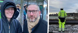 Stopp i tågtrafiken under måndagen: "Folk springer hit och dit"
