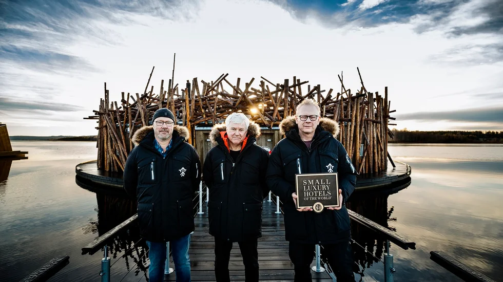 Tre av Arctic Baths fem delägare. Per-Anders Eriksson, Kent Lindvall och Peter Engström.