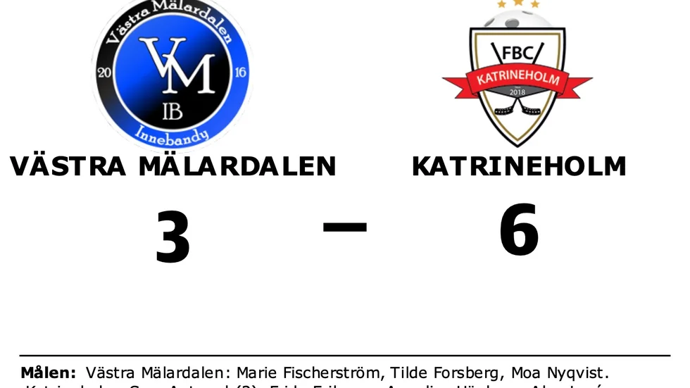 Västra Mälardalen IB förlorade mot FBC Katrineholm