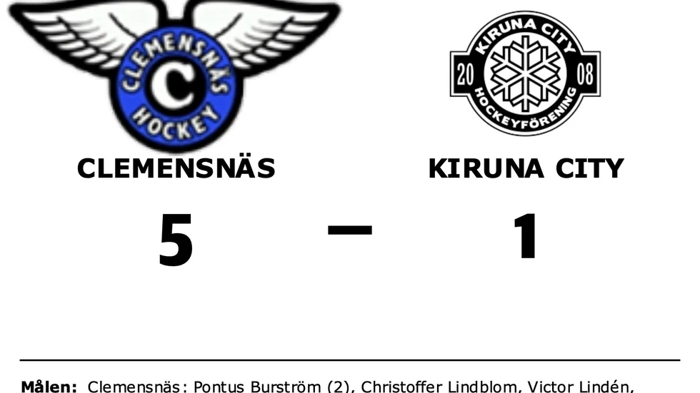 Clemensnäs HC vann mot Kiruna City HF