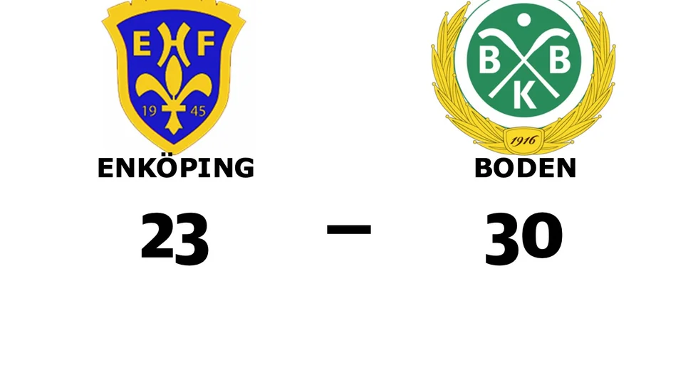 Enköpings HF förlorade mot Bodens BK HF