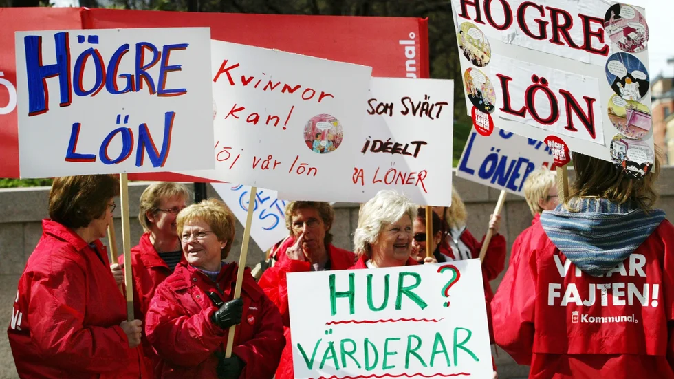 Facklig kamp i början på 2000-talet. Arkivbild.