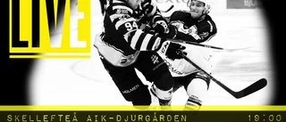LIVE: AIK i ledning inför tredje perioden – Följ heta matchen mot Djurgården