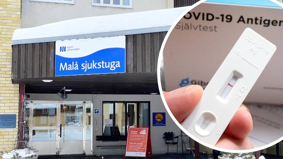 Både provtagningskit och snabbtester är slut i Malå.