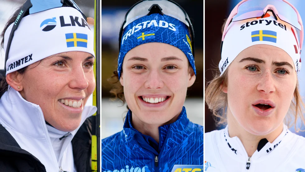 Charlotte Kalla, Hanna Öberg och Ebba Andersson. Tre idrottsprofiler som tävlar för Piteåklubbar.