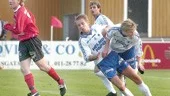 Nick Bosevski visade målfarlighet igen, satte tre mål i B-lagsderbyt mot Sylvia. IFK Norrköpings nye australier har därmed gjort fem mål på två matcher - och kan vara en man för allsvenskan.
FOTO: ANITA KJELLBERG