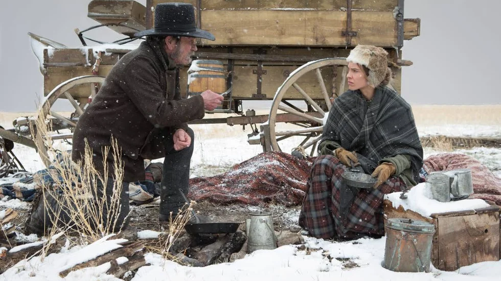 Westerndrama. Tommy Lee Jones och Hilary Swank spelar två av rollerna i "The homesman".
Foto: Scanbox entertainment