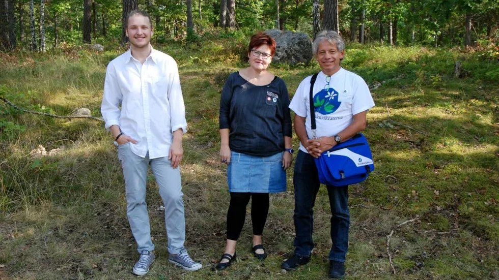 Kulturintresserade.  Andreas Alander, Marie Johansson och Federico Winqvist Estrada tycker att unhdomar och kultur är viktigt att satsa på.