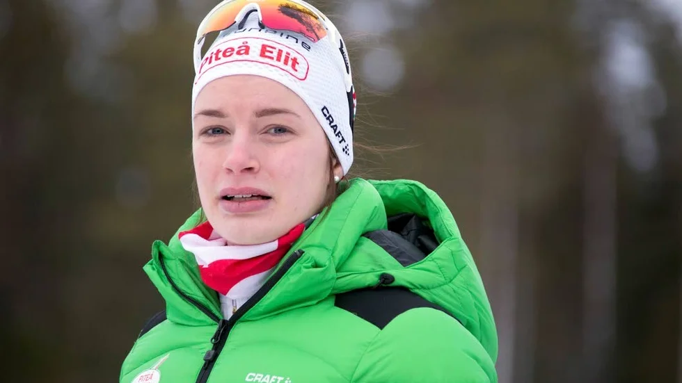 Sofia Henriksson med i svenska stafettlaget.