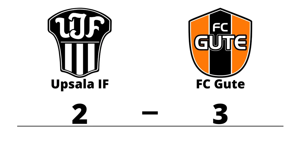 Upsala IF Fotboll förlorade mot FC Gute