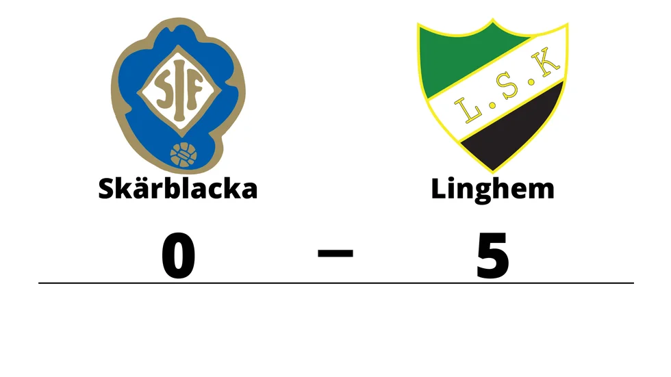 Skärblacka IF förlorade mot Linghems SK